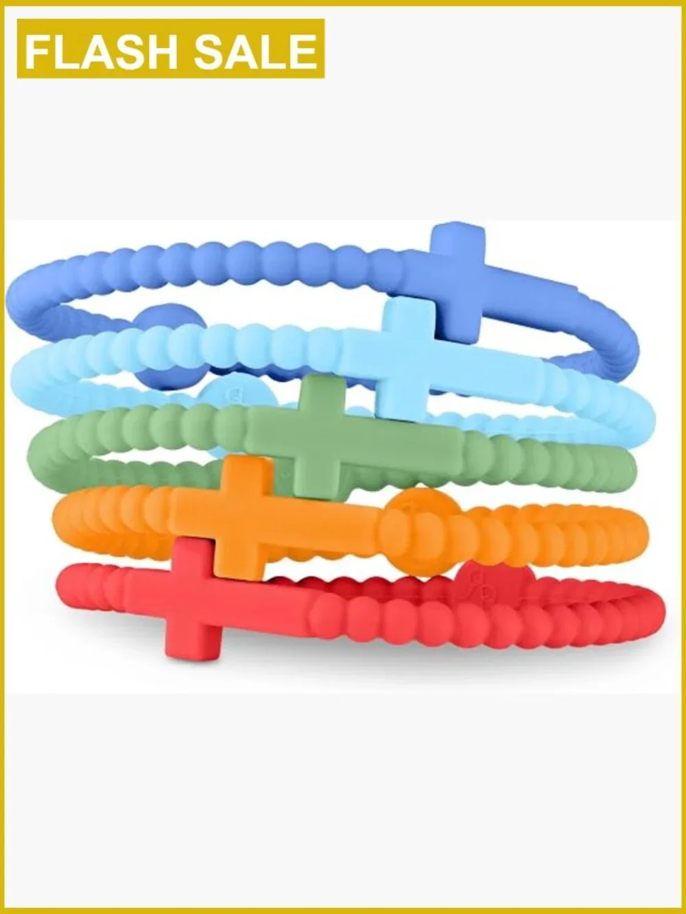 Silicone Cross Bracelet for Kids